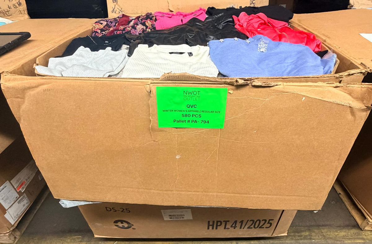 QVC | Assorted Women's Apparel | NWT | 580 Pieces | Pallet #PA-794