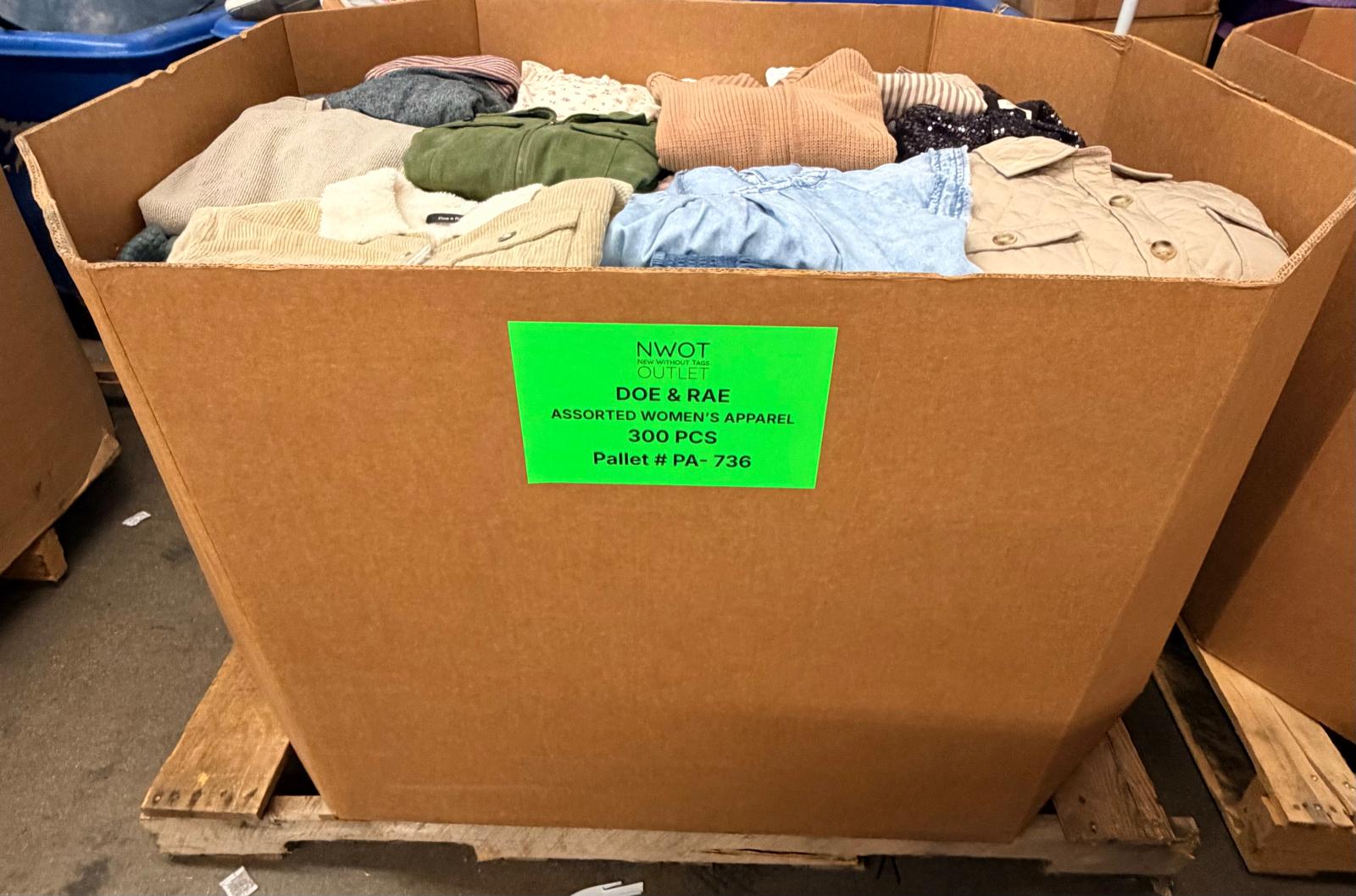Doe & Rae | Assorted Women's Apparel | NWT | 300 Pieces | Pallet #PA-736