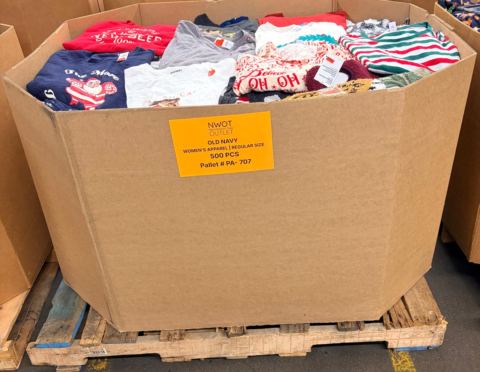 OLD NAVY | Assorted Women's Apparel | NWT | 500 Pieces | Pallet #PA-707