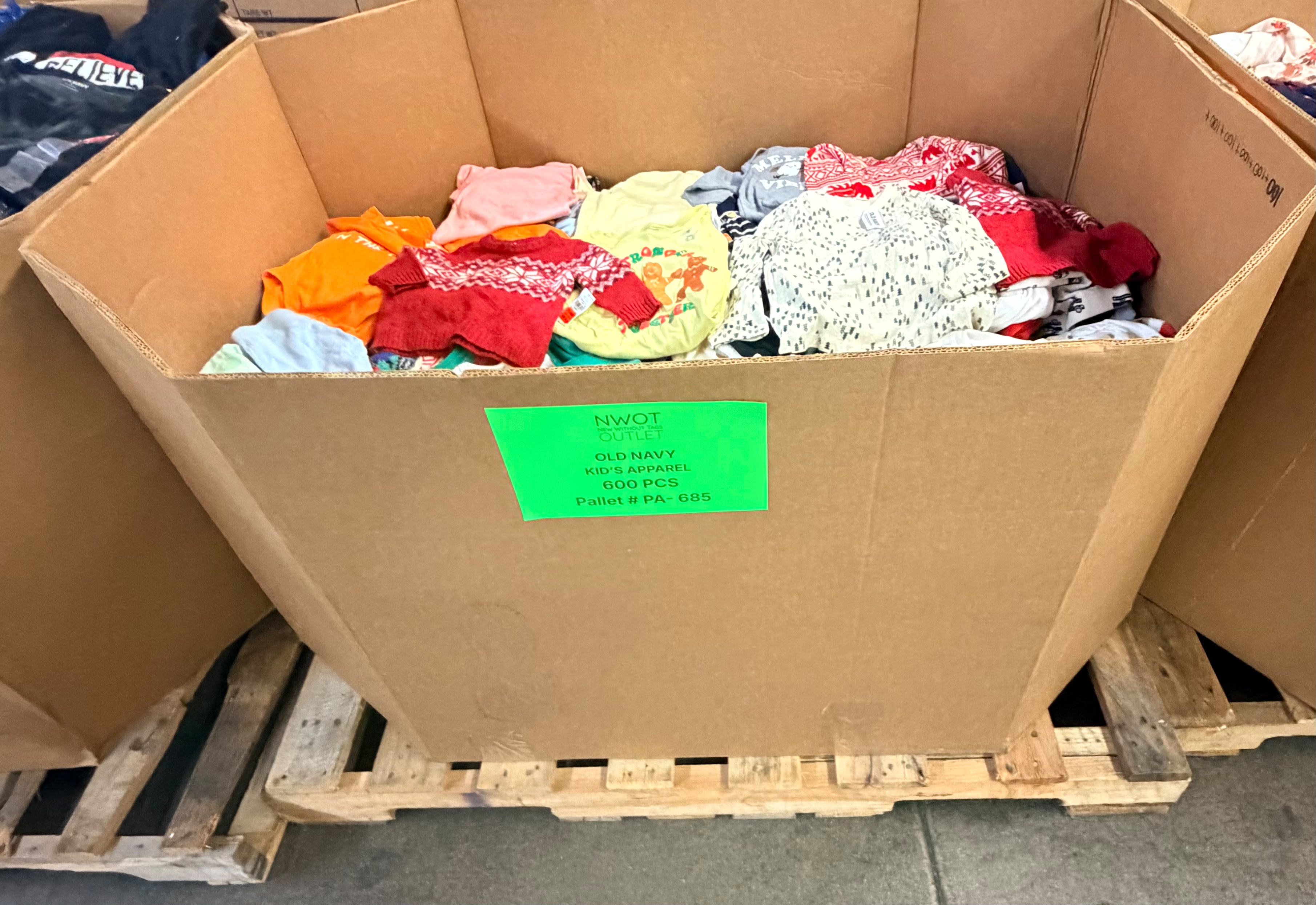 OLD NAVY KID'S APPAREL | Assorted Kid's Apparel | NWT | 600 Pieces | Pallet #PA-685
