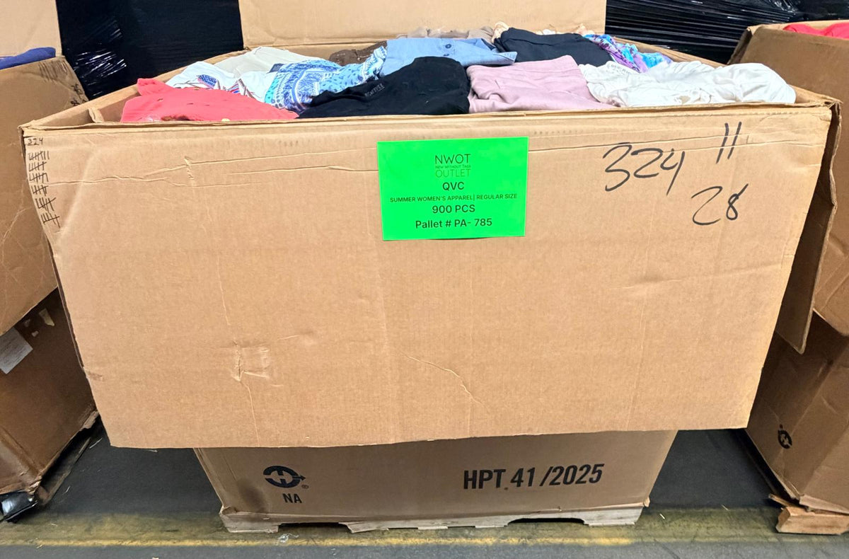QVC | Assorted Women's Apparel | NWT | 900 Pieces | Pallet #PA-785