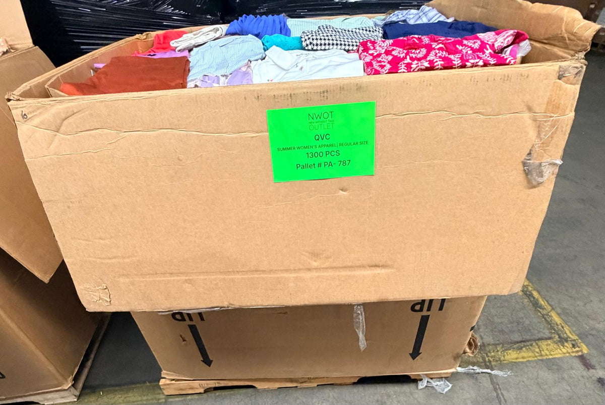 QVC | Assorted Women's Apparel | NWT | 1300 Pieces | Pallet #PA-787