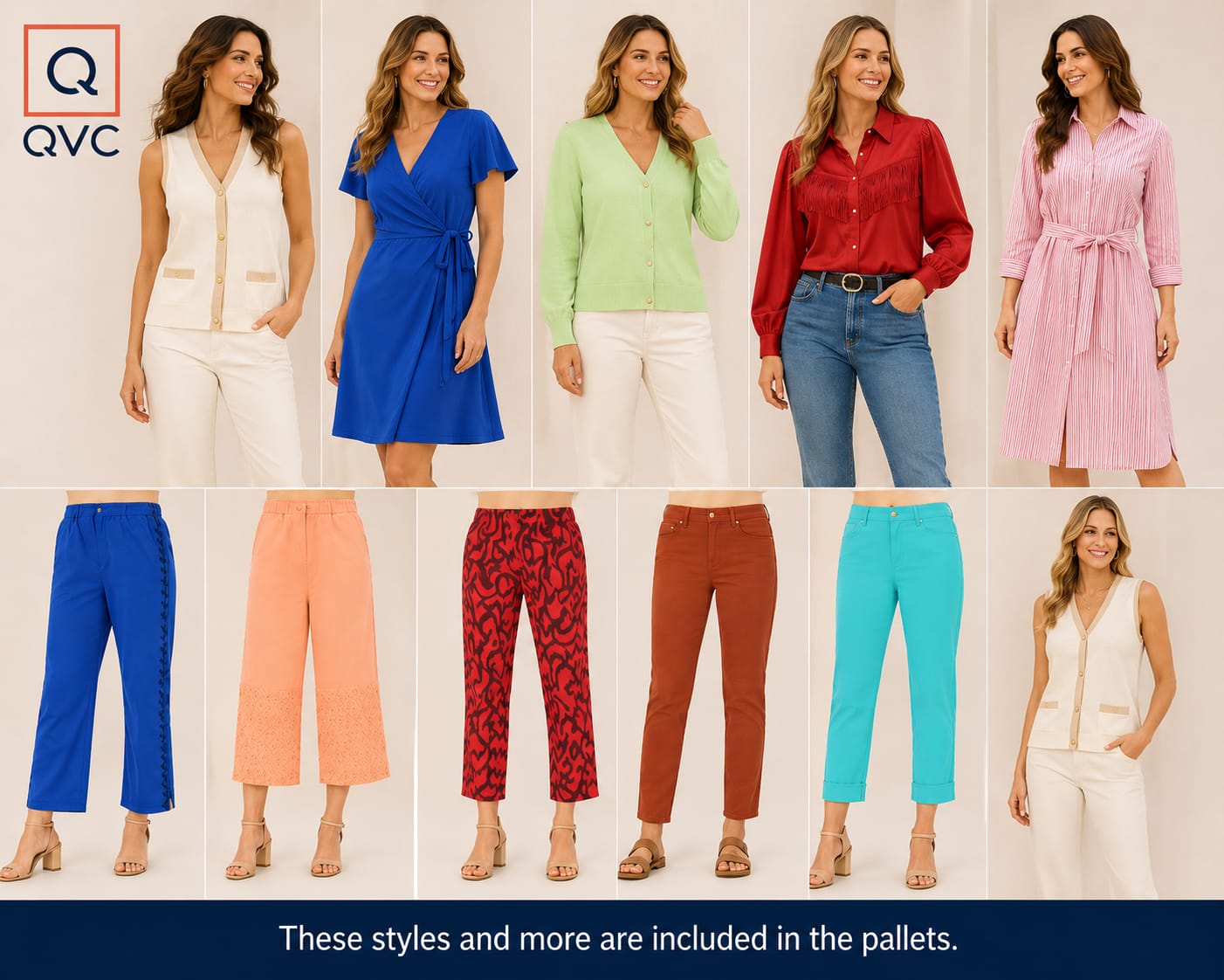 QVC APPAREL TRUCKLOAD#14 | Assorted Women's Apparel | NWT | 9744 (26 pallets) Pieces | Pallet #PA-697