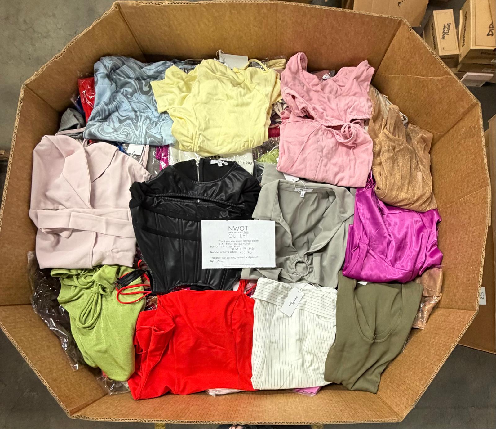 LA FASHION BRANDS EDIT BY NINE | Assorted Women's Apparel | NWT | 600 Pieces | Pallet #PA-393