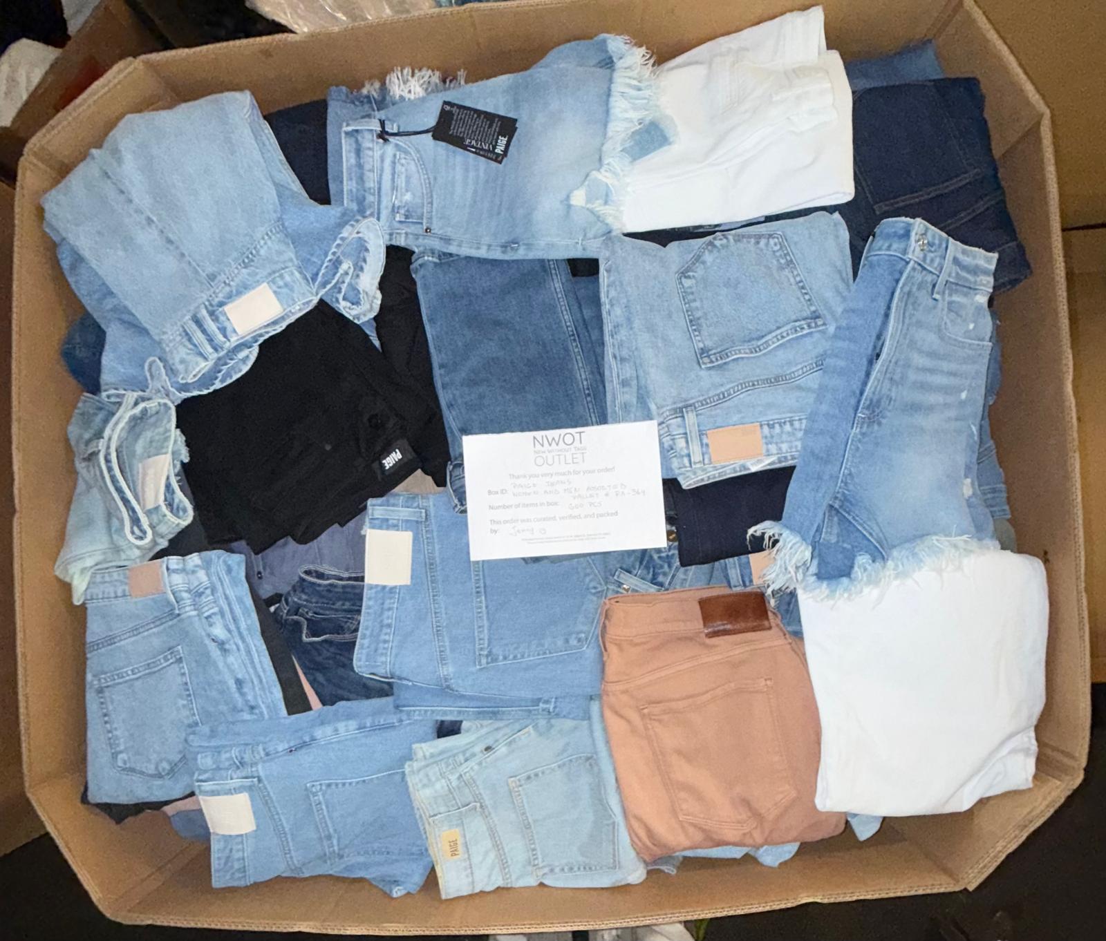 PAIGE JEANS | Assorted Men's & Women's Apparel | FACTORY IMPERFECT | 600 Pieces | Pallet #PA-364