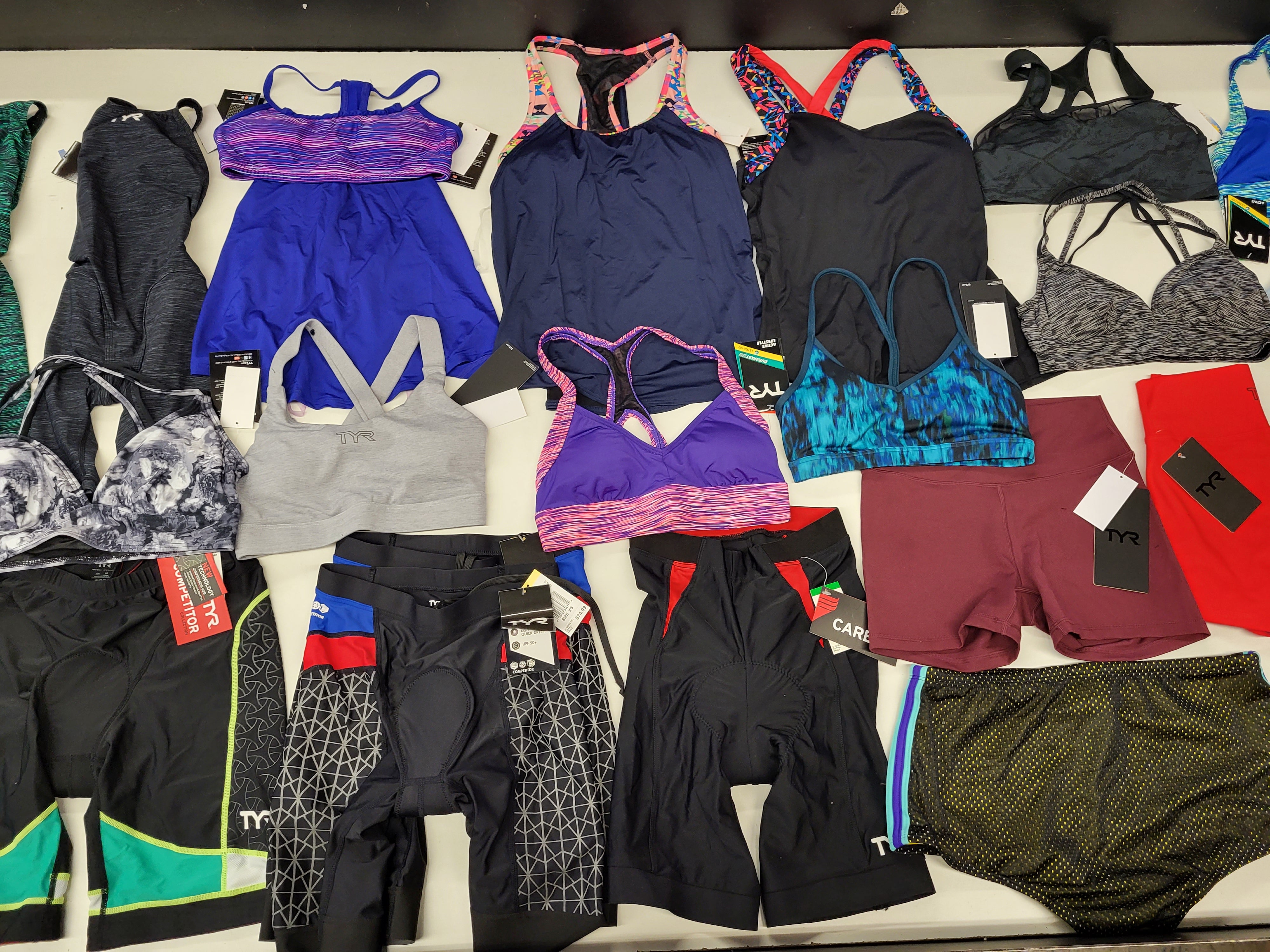 TYR SPORT WOMENS HIGH PERFORMANCE | Assorted Women's Apparel | NWT | 25 Pieces | Small Box #SMA 568