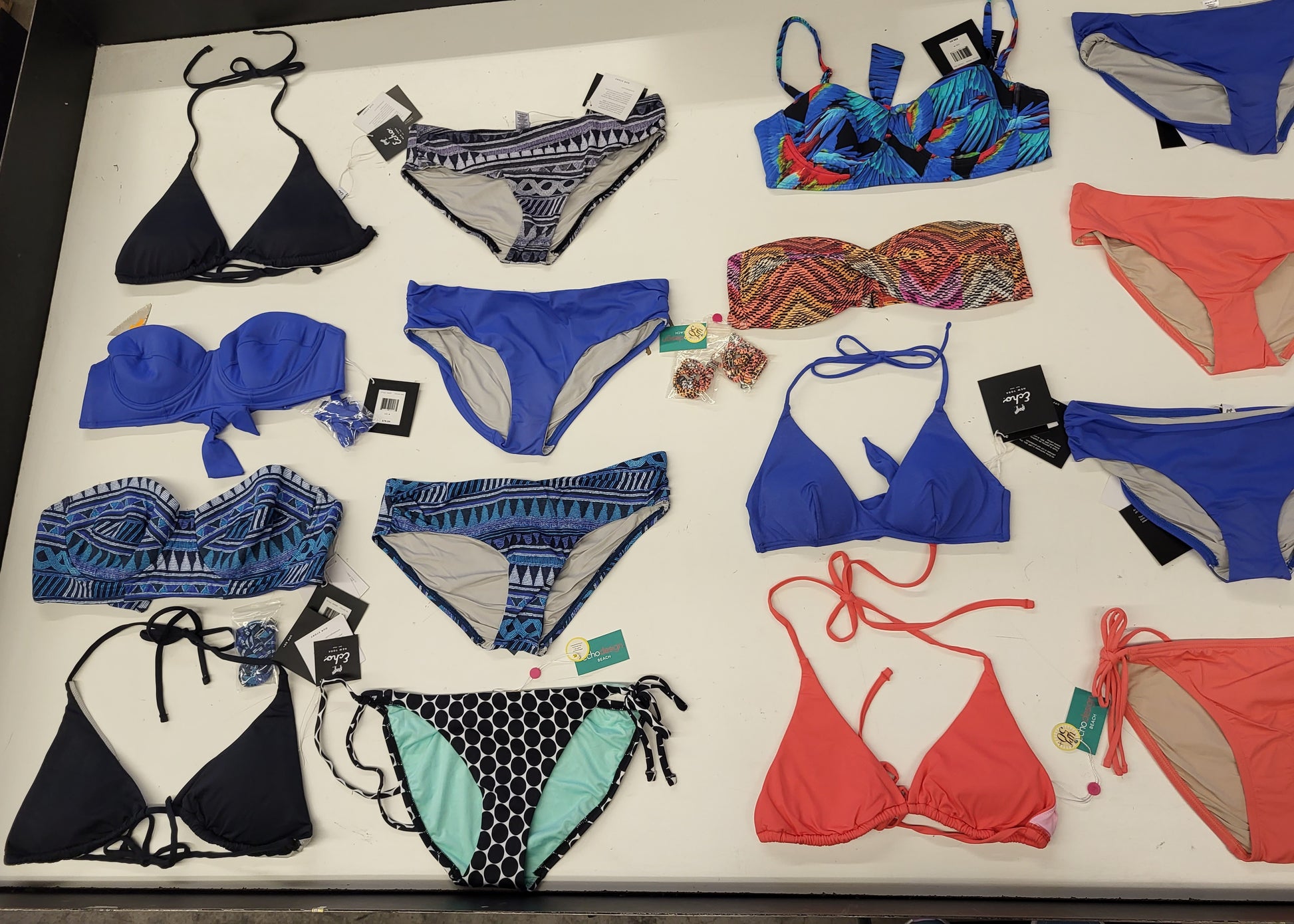 ECHO NEW YORK WOMEN'S COVER-UPS AND SWIMWEAR | Assorted Women's Apparel | NWT | 25 Pieces | Small Box #SMA 576