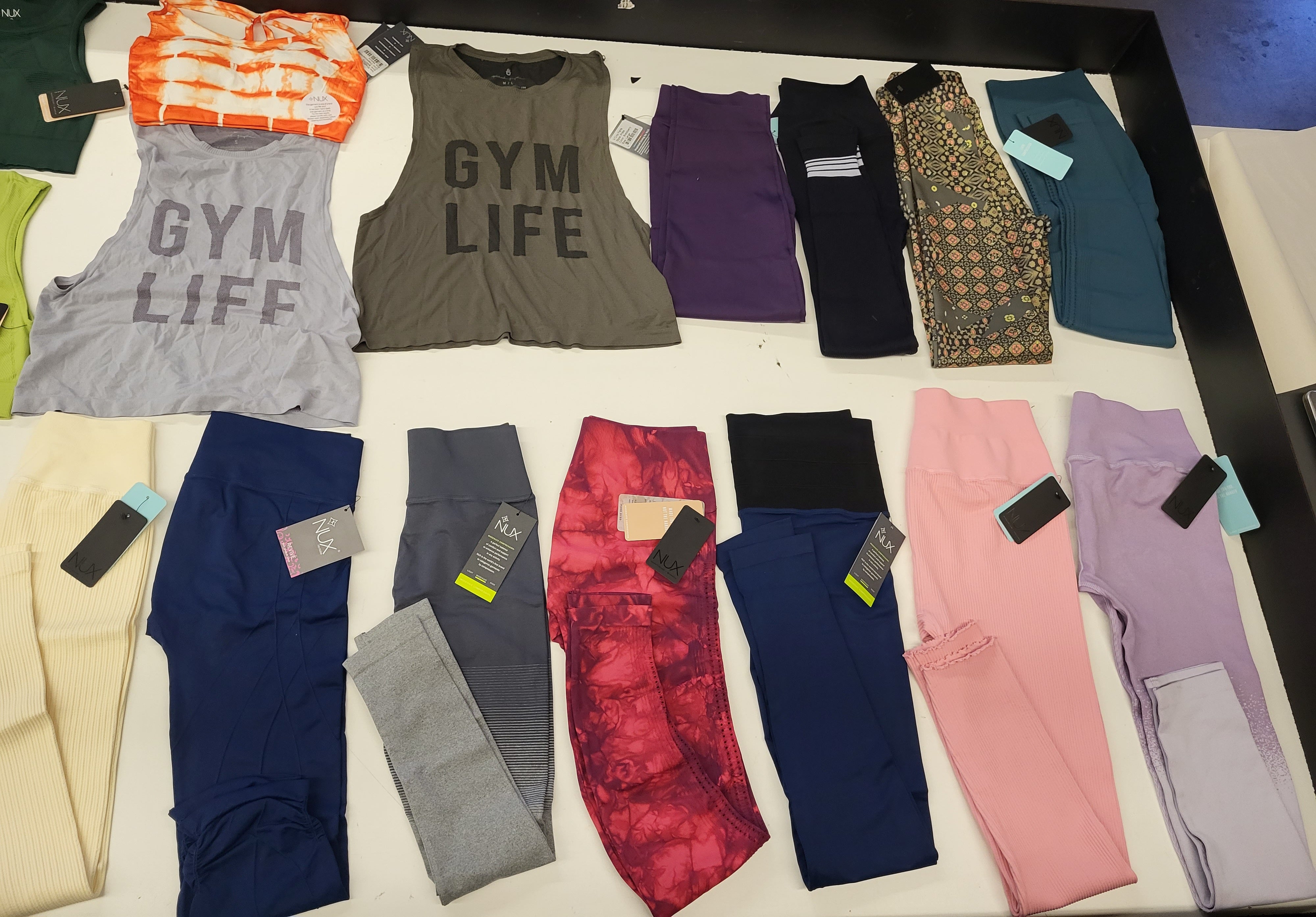 NUX ACTIVEWEAR APPAREL | Assorted Women's Apparel | NWT | 25 Pieces | Small Box #SMA 578