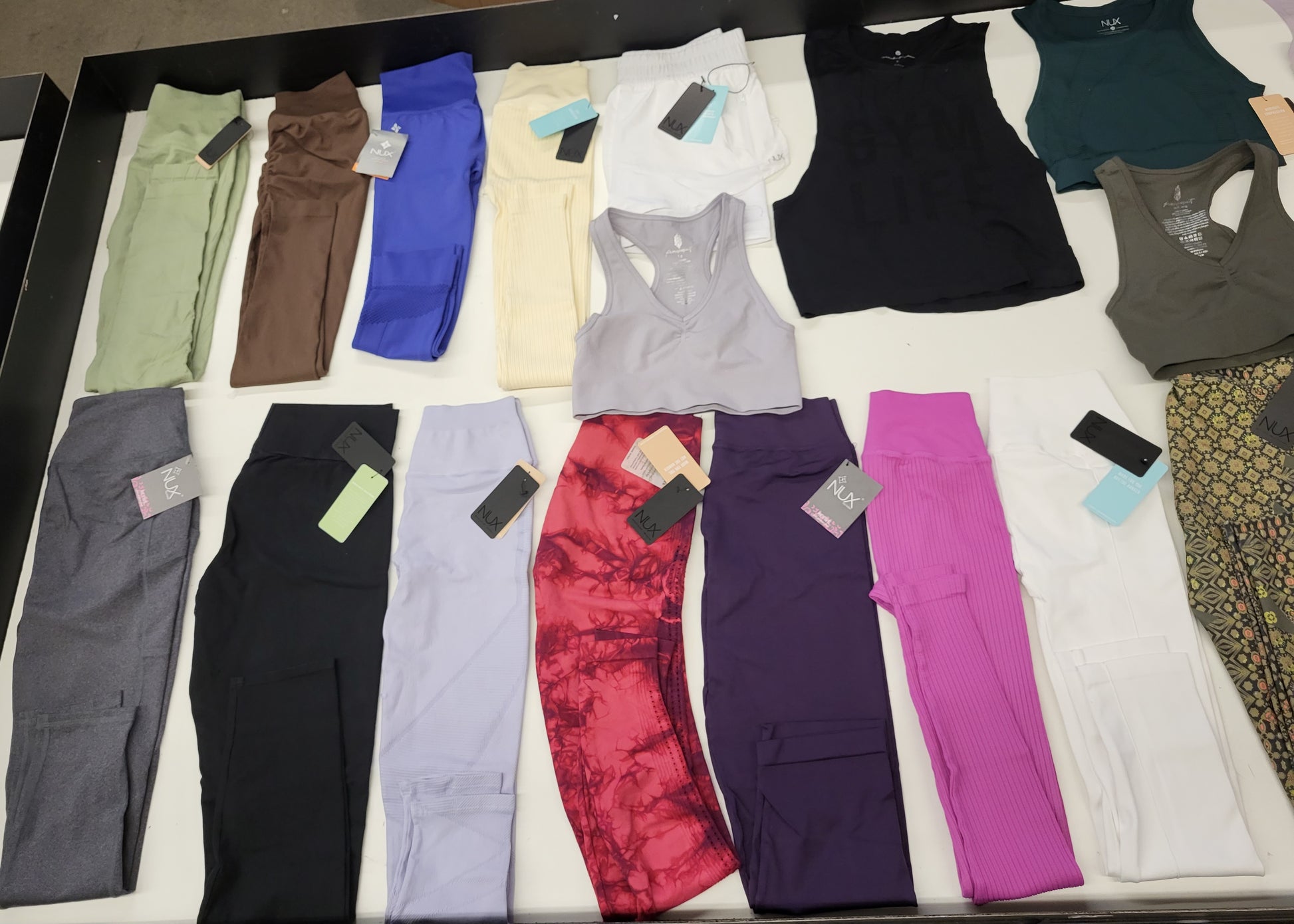 NUX ACTIVEWEAR APPAREL | Assorted Women's Apparel | NWT | 25 Pieces | Small Box #SMA 579