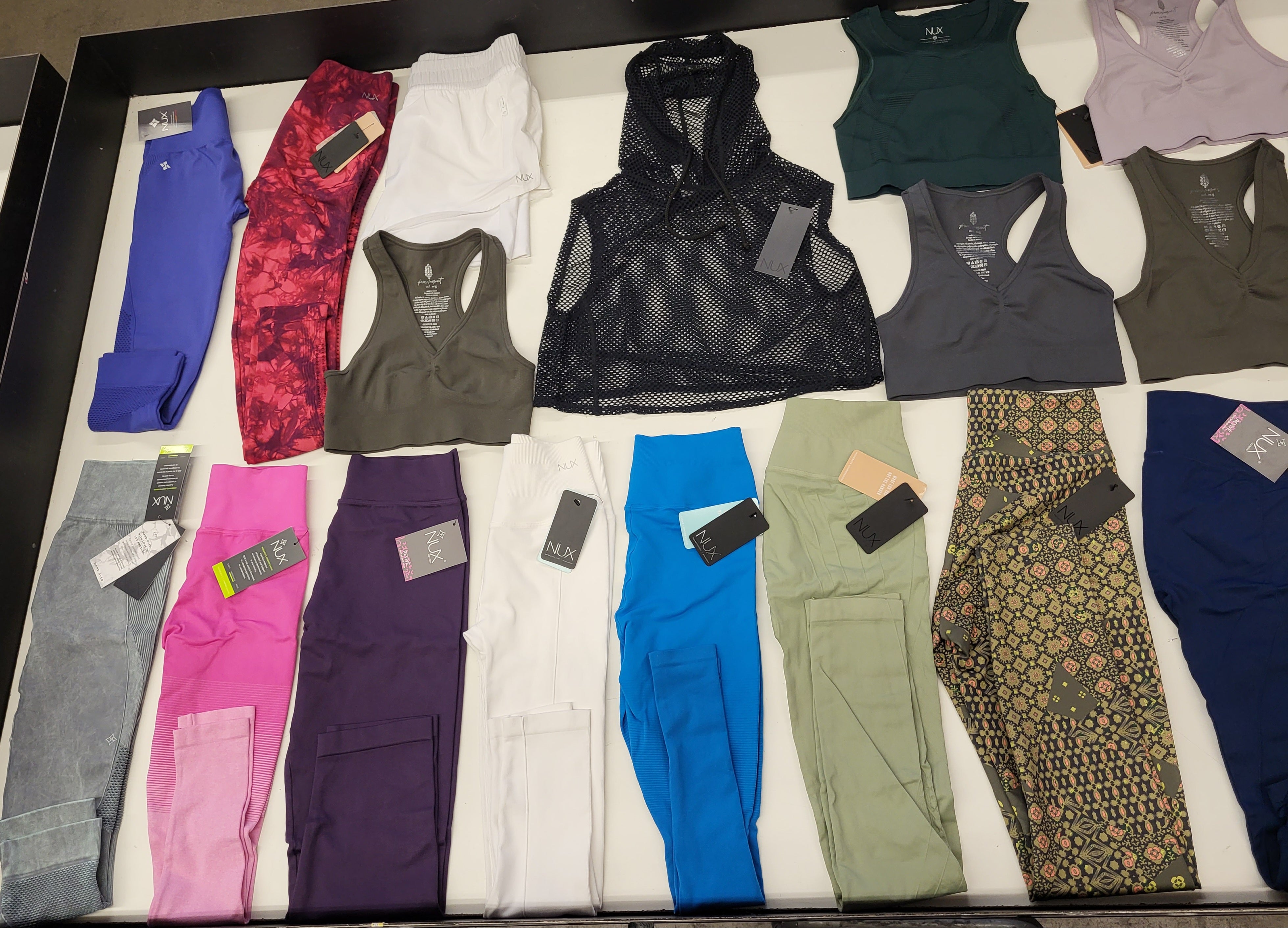 NUX ACTIVEWEAR APPAREL | Assorted Women's Apparel | NWT | 25 Pieces | Small Box #SMA 581
