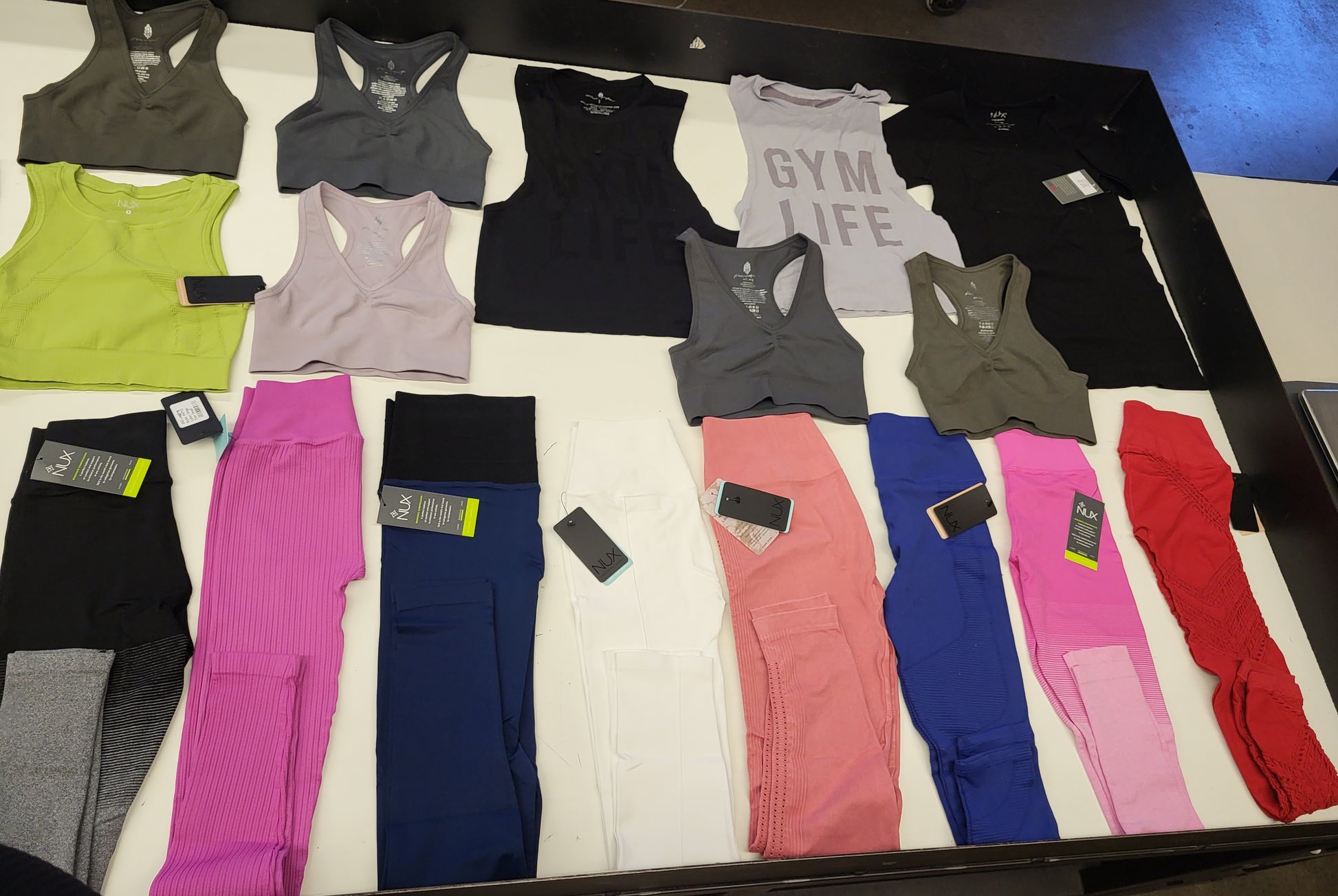 NUX ACTIVEWEAR APPAREL | Assorted Women's Apparel | NWT | 25 Pieces | Small Box #SMA 582
