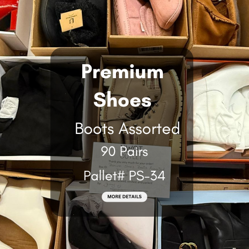 Premium Shoes | Boots Assorted  | 90 pairs | Pallets # PS-34