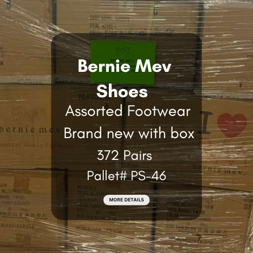Bernie Mev Shoe Pallet | Assorted Footwear | 372 Pairs | Pallet# PS-46