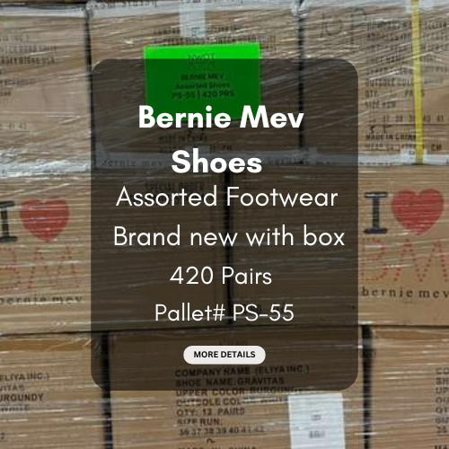 Bernie Mev Shoe Pallet | Assorted Footwear | 420 Pairs | Pallet# PS-55
