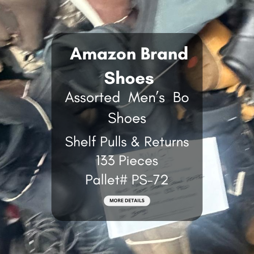 Amazon Brand Shoes | Assorted Men's Footwear | Returns | 133 Pairs | Pallet# PS-72