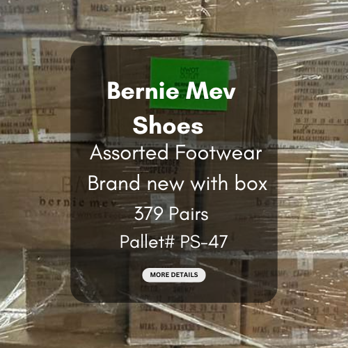 Bernie Mev Shoe Pallet | Assorted Footwear | 379 Pairs | Pallet# PS-47