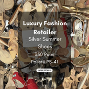 Luxury Fashion Retailer | Silver Summer Shoes | 350 pairs | Pallet# PS-41