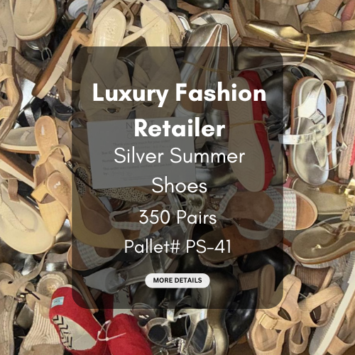 Luxury Fashion Retailer | Silver Summer Shoes | 350 pairs | Pallet# PS-41
