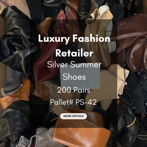 Luxury Fashion Retailer | Silver Summer Shoes | 200 pairs | Pallet# PS-42