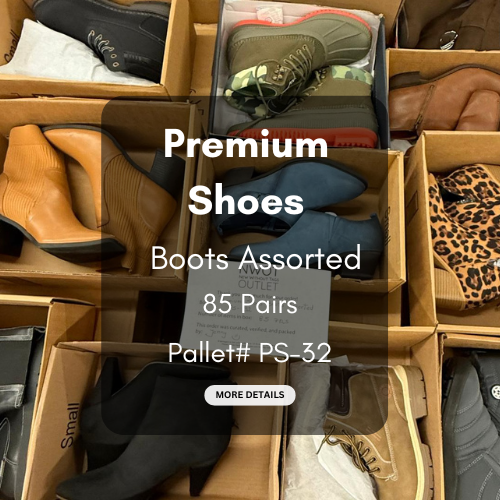 Premium Shoes | Boots Assorted  | 85 pairs | Pallets # PS-32