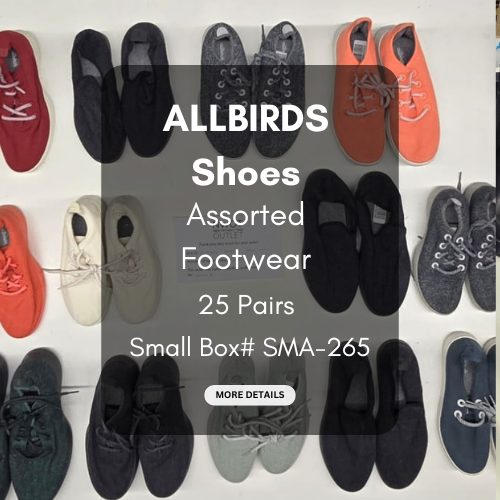 Allbirds Shoes | Assorted Footwear | 25 Pairs | Small Box# SMA-265