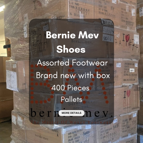Bernie Mev Shoe Pallet | Assorted Footwear | 400 Pieces | Pallets