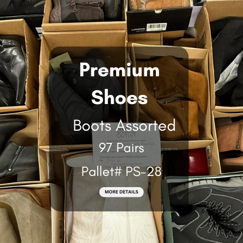 Premium Shoes | Boots Assorted  | 97 pairs | Pallets # PS-28