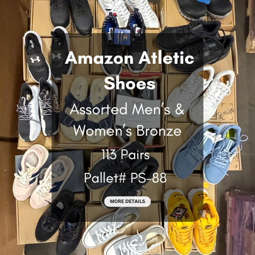 Amazon Athelic Shoes | Assorted Athelic Footwear | 113 Pairs| Pallet# PS-88