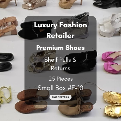 Luxury Fashion Retailer | Premium Shoes | Shelf Pulls & Returns | 25 Pieces | Small Box #F-10