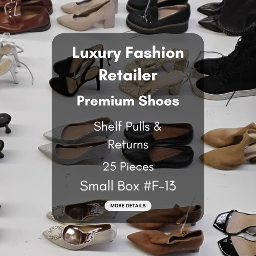 Luxury Fashion Retailer | Premium Shoes | Shelf Pulls & Returns | 25 Pieces | Small Box #F-13