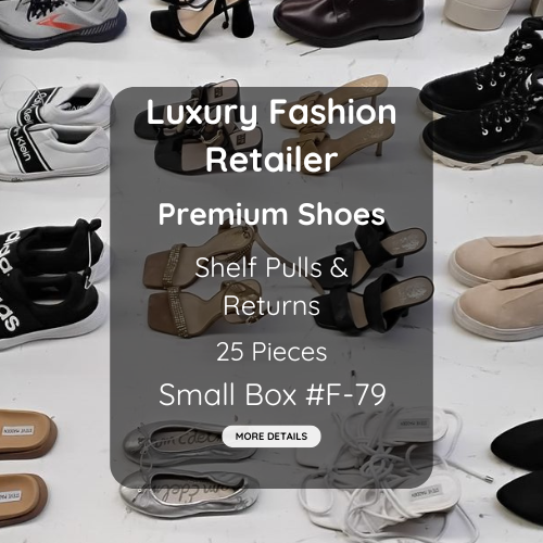 Luxury Fashion Retailer | Premium Shoes | Shelf Pulls & Returns | 25 Pieces | Small Box #F-79