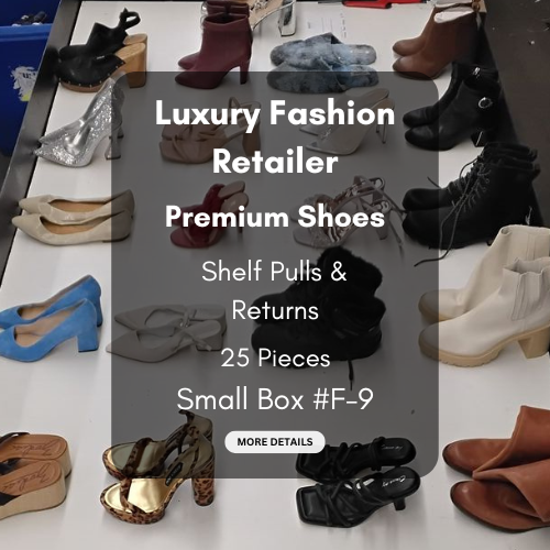 Luxury Fashion Retailer | Premium Shoes | Shelf Pulls & Returns | 25 Pieces | Small Box #F-9