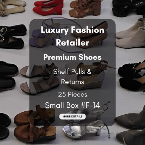 Luxury Fashion Retailer | Premium Shoes | Shelf Pulls & Returns | 25 Pieces | Small Box #F-14