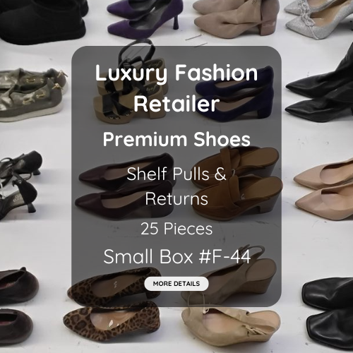 Luxury Fashion Retailer | Premium Shoes | Shelf Pulls & Returns | 25 Pieces | Small Box #F-44