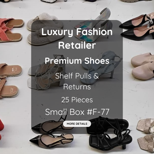 Luxury Fashion Retailer | Premium Shoes | Shelf Pulls & Returns | 25 Pieces | Small Box #F-77