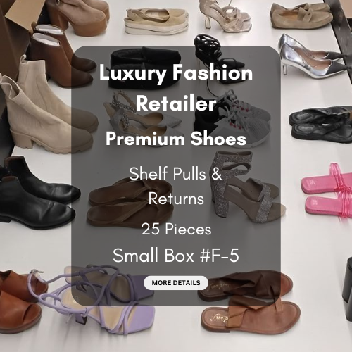 Luxury Fashion Retailer | Premium Shoes | Shelf Pulls & Returns | 25 Pieces | Small Box #F-5