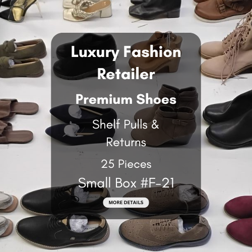 Luxury Fashion Retailer | Premium Shoes | Shelf Pulls & Returns | 25 Pieces | Small Box #F-21