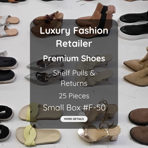 Luxury Fashion Retailer | Premium Shoes | Shelf Pulls & Returns | 25 Pieces | Small Box #F-50