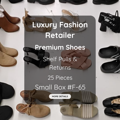 Luxury Fashion Retailer | Premium Shoes | Shelf Pulls & Returns | 25 Pieces | Small Box #F-65