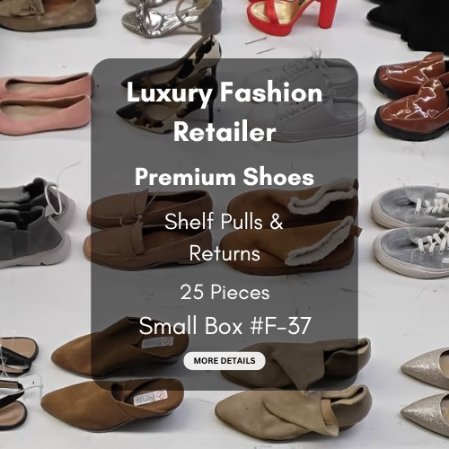 Luxury Fashion Retailer | Premium Shoes | Shelf Pulls & Returns | 25 Pieces | Small Box #F-37