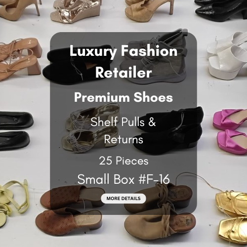 Luxury Fashion Retailer | Premium Shoes | Shelf Pulls & Returns | 25 Pieces | Small Box #F-16