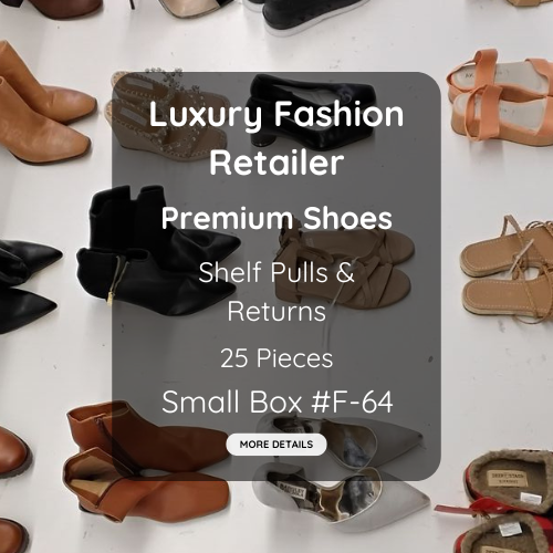 Luxury Fashion Retailer | Premium Shoes | Shelf Pulls & Returns | 25 Pieces | Small Box #F-64