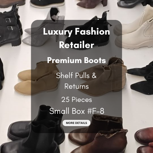 Luxury Fashion Retailer | Premium Boots | Shelf Pulls & Returns | 25 Pieces | Small Box #F-8