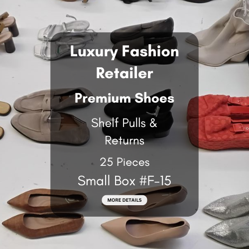 Luxury Fashion Retailer | Premium Shoes | Shelf Pulls & Returns | 25 Pieces | Small Box #F-15