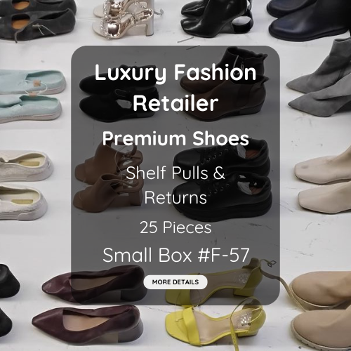 Luxury Fashion Retailer | Premium Shoes | Shelf Pulls & Returns | 25 Pieces | Small Box #F-57