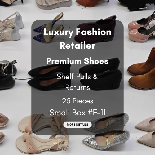 Luxury Fashion Retailer | Premium Shoes | Shelf Pulls & Returns | 25 Pieces | Small Box #F-11