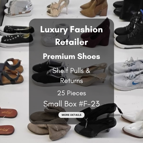 Luxury Fashion Retailer | Premium Shoes | Shelf Pulls & Returns | 25 Pieces | Small Box #F-23