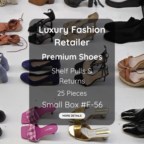 Luxury Fashion Retailer | Premium Shoes | Shelf Pulls & Returns | 25 Pieces | Small Box #F-56