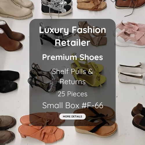 Luxury Fashion Retailer | Premium Shoes | Shelf Pulls & Returns | 25 Pieces | Small Box #F-66