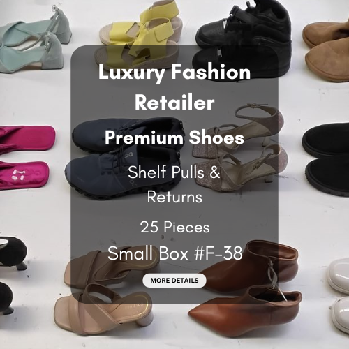 Luxury Fashion Retailer | Premium Shoes | Shelf Pulls & Returns | 25 Pieces | Small Box #F-38